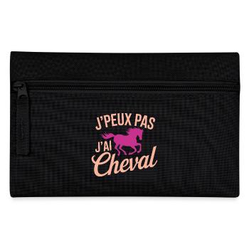 I can't, I have pink horse - Pencil Case - black - Front