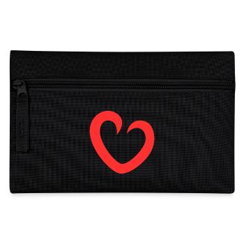 Herz Schatz Lieblingsmensch Ich liebe Dich - Federtasche - Schwarz - Vorne