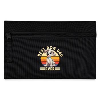 Hund Best Dog Dad Ever Bester Hunde Papa Vater - Federtasche - Schwarz - Vorne