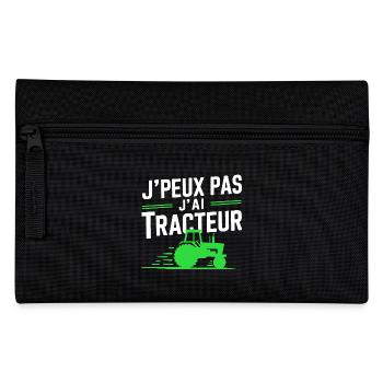 I can't I have Tractor (Green) - Pencil Case - black - Front