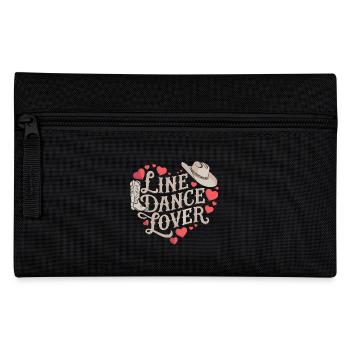 Line Dance Design für Tänzer und Tanzgruppe - Federtasche - Schwarz - Vorne