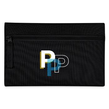 Anfangsbuchstabe P - Federtasche - Schwarz - Vorne