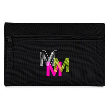 M Buchstabe - Federtasche - Schwarz - Vorne