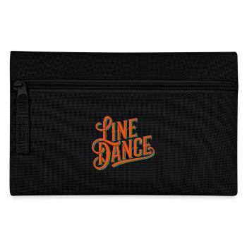 Line Dance Design für Tänzer und Tanzgruppe - Federtasche - Schwarz - Vorne