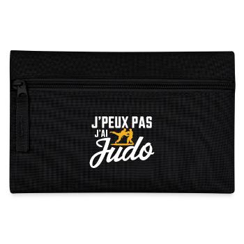 Ich kann nicht, ich habe Judo - Federtasche - Schwarz - Vorne