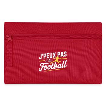 Ich kann nicht, ich habe Fußball - Federtasche - Rot - Vorne
