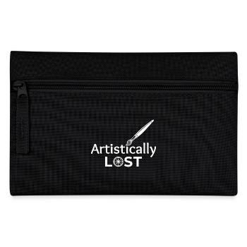 Conception de carte boussole artistiquement perdue - Trousse - noir - Devant