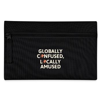 Globally Confused Locally Amused GIS Geography - Pencil Case - black - Front