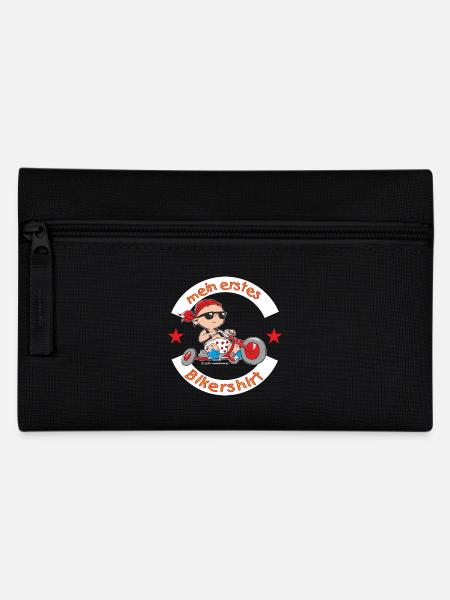 mein erstes Bikershirt - RAHMENLOS Baby - Federtasche - Schwarz
