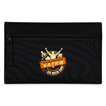 Family Design werdender Vater Farbset 2 - Federtasche - Schwarz - Vorne