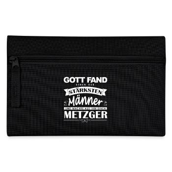 Gott fand Metzger - Federtasche - Schwarz - Vorne