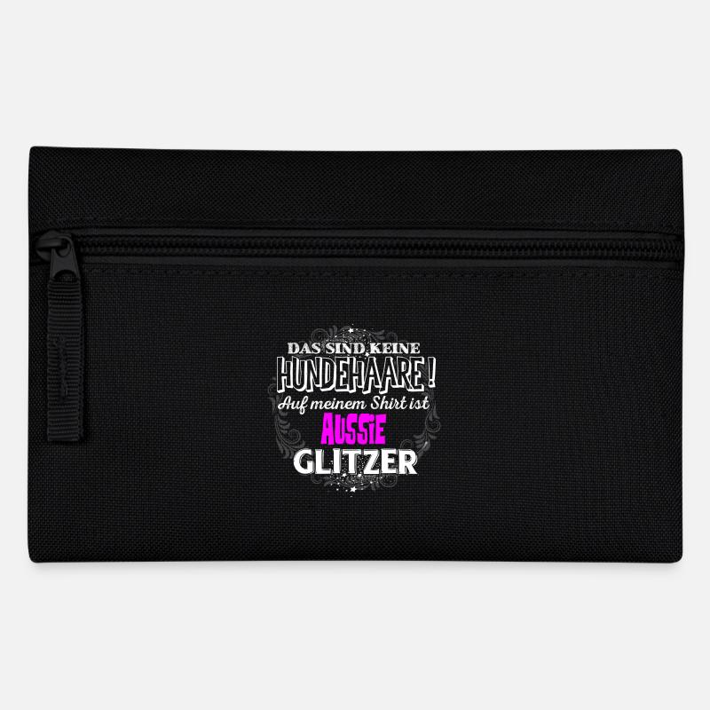 AUSSIE - Glitzer - Federtasche - Schwarz