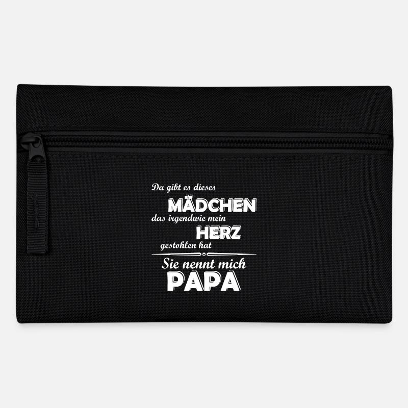 Papa das herz gestohlen - Federtasche - Schwarz
