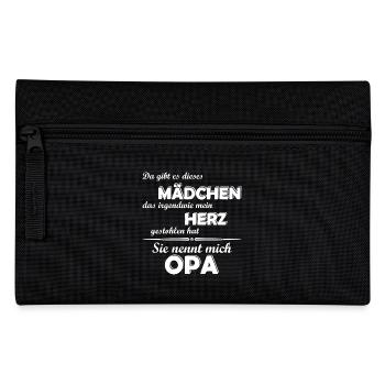 Ich liebe meine Enkelin - Opa - Federtasche - Schwarz - Vorne