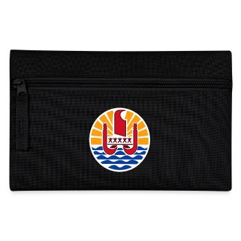 National coat of arms of French Polynesia - Pencil Case - black - Front