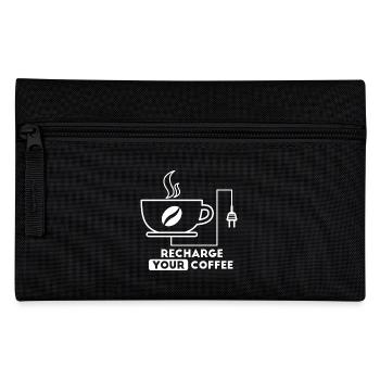 Recharge your coffee - Federtasche - Schwarz - Vorne