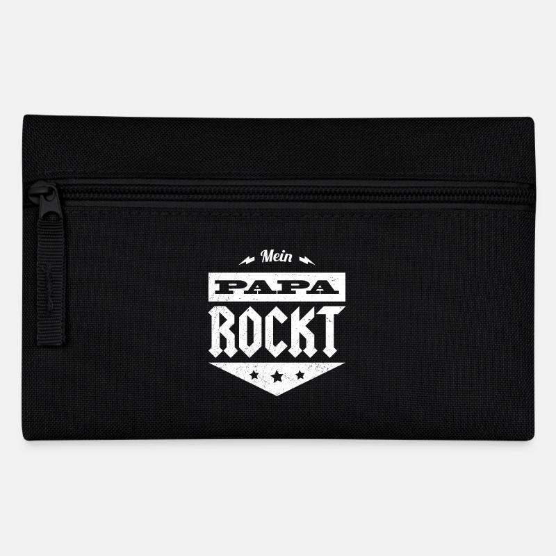 Mein Papa rockt - Federtasche - Schwarz