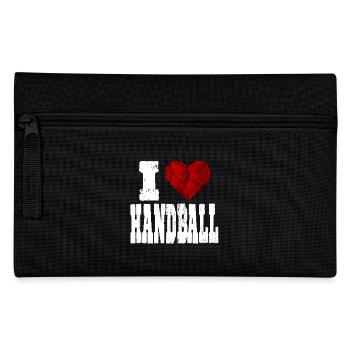 j'aime l'amour exigeant handball cœur aimant - Trousse - noir - Devant