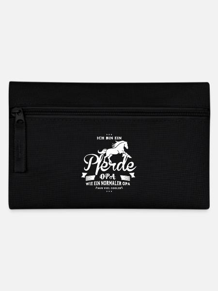 Pferde Shirt-Cooler Opa - Federtasche - Schwarz