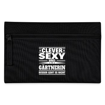 Clever Gärtnerin - Federtasche - Schwarz - Vorne