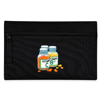 vitamins - Pencil Case - black - Front
