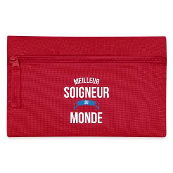 Meilleur Soigneur du monde homme - Trousse - rouge - Devant