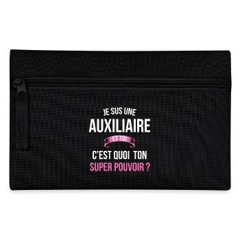 Auxiliaire super pouvoir femme - Trousse - noir - Devant