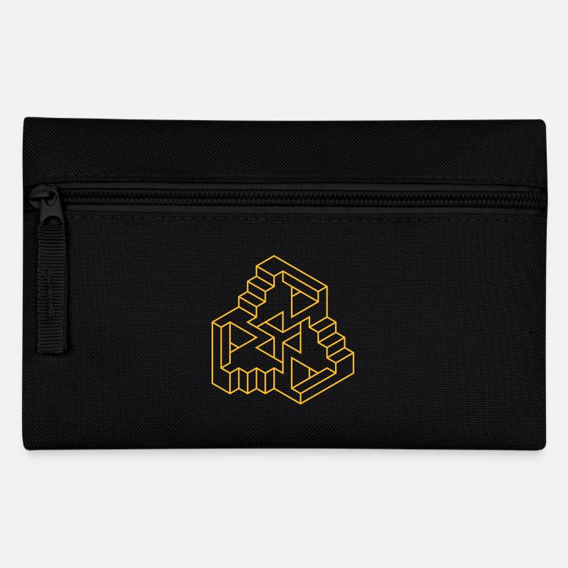 Impossible Figures 77A - Pencil Case - black