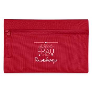 Riesenschnauzer Geschenk - Federtasche - Rot - Vorne