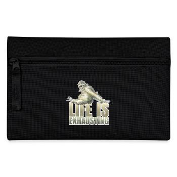 shirt motif sloth chill new - Pencil Case - black - Front