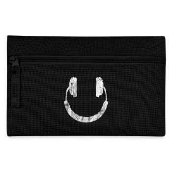 Kopfhörer - Smiley - Federtasche - Schwarz - Vorne