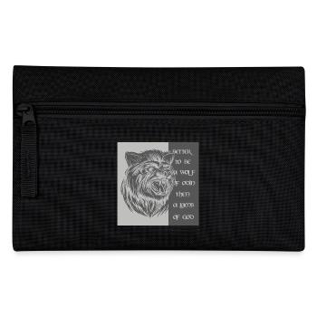 Lieber ein Wolf Odins als ein Lamm Gottes - Federtasche - Schwarz - Vorne