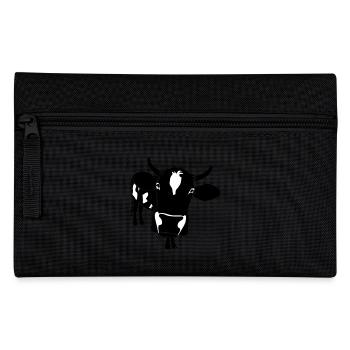 cow bull ox milk farmer farm country cows dairy - Pencil Case - black - Front