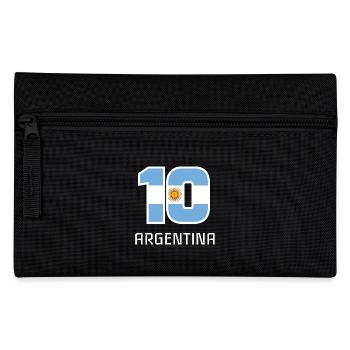 Argentinien 2018 Fußball Nationalmannschaft Fan 10 Geschenk - Federtasche - Schwarz - Vorne