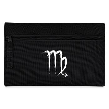 Skorpion Sternzeichen Scorpio Design Symbol Weiß - Federtasche - Schwarz - Vorne