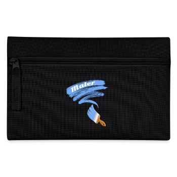 Maler Motiv Pinsel - Federtasche - Schwarz - Vorne