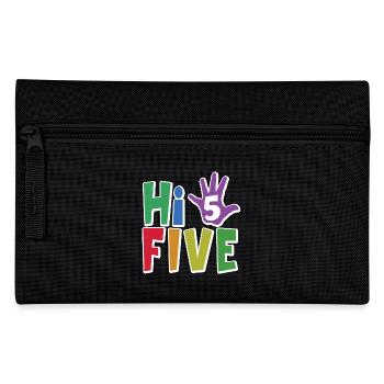 Salut cinq - cadeau de 5e anniversaire pour les enfants garçons et filles - Trousse - noir - Devant