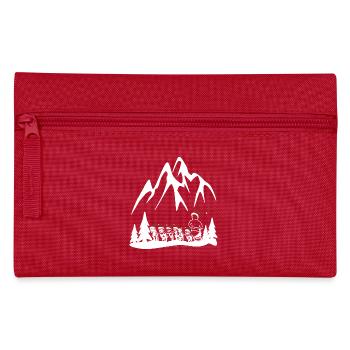 Husky sled dogs for Christmas - Pencil Case - red - Front