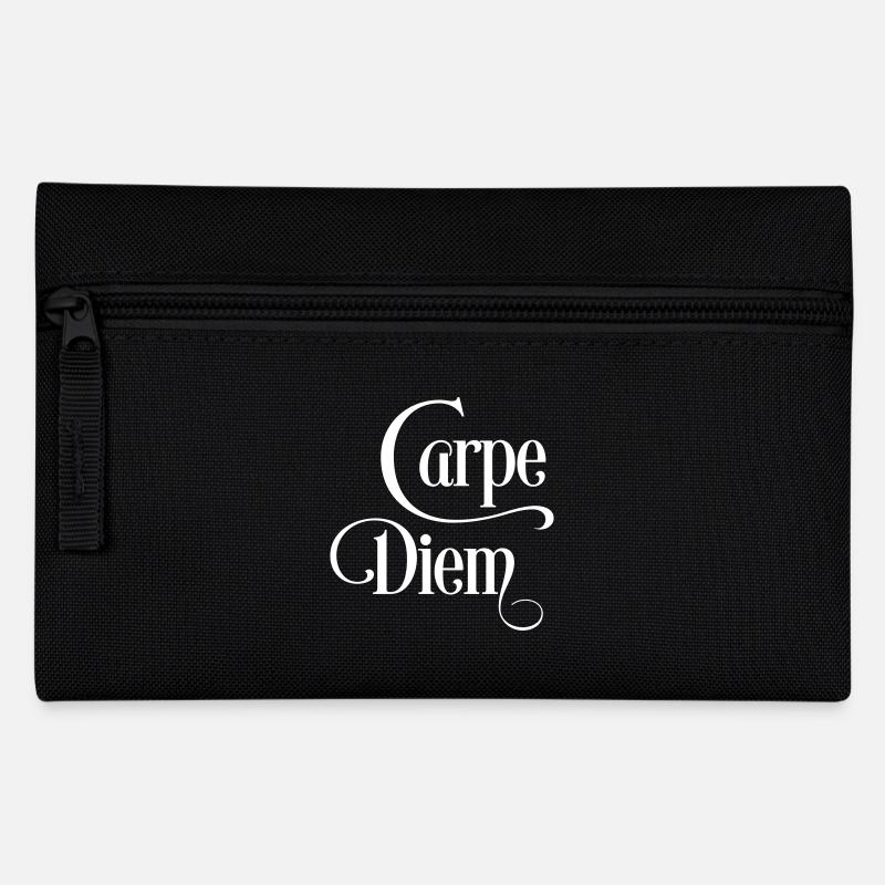 carpe diem - Federtasche - Schwarz