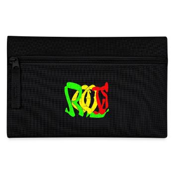 Rasta Farbblock Muster - Federtasche - Schwarz - Vorne