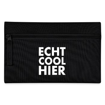 Echt cool hier - Federtasche - Schwarz - Vorne