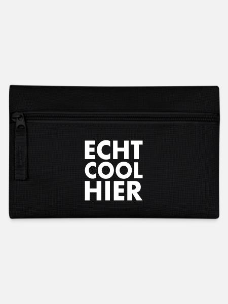 Echt cool hier - Federtasche - Schwarz