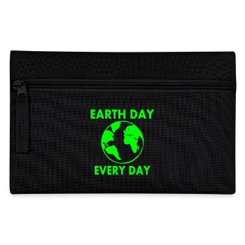 Earth day every day - Federtasche - Schwarz - Vorne