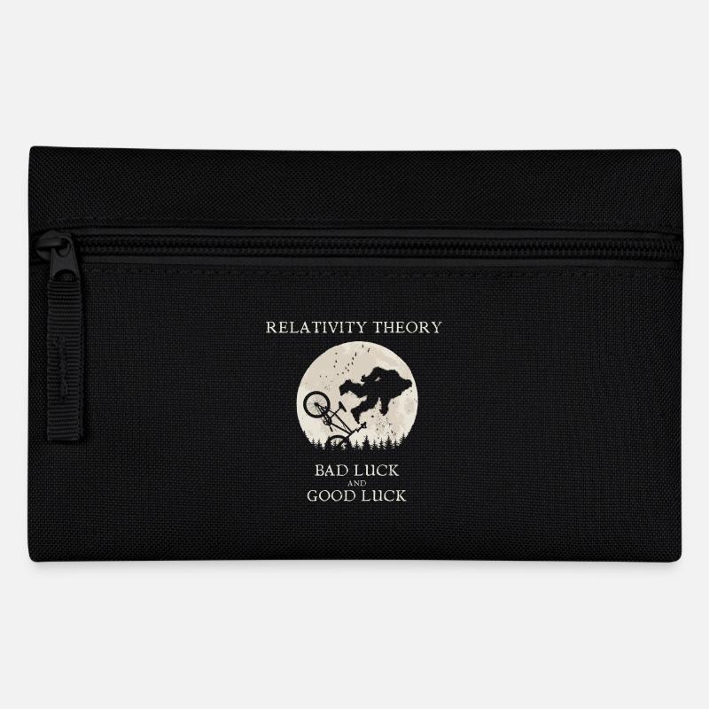 Relativitätstheorie - Pech und Glück - Federtasche - Schwarz