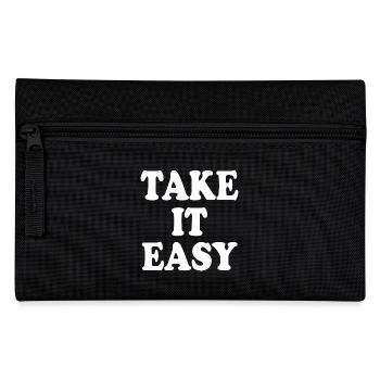 Take it easy - Federtasche - Schwarz - Vorne