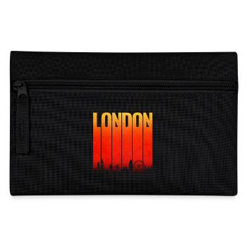 LONDON Skyline Gradient Bars - Pencil Case - black - Front