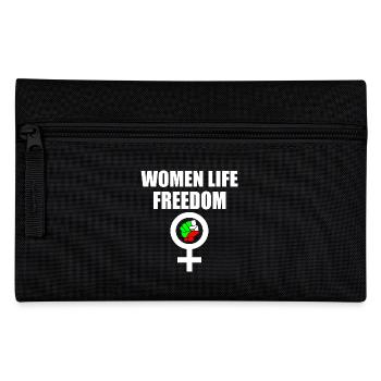 Women life freedom - Federtasche - Schwarz - Vorne