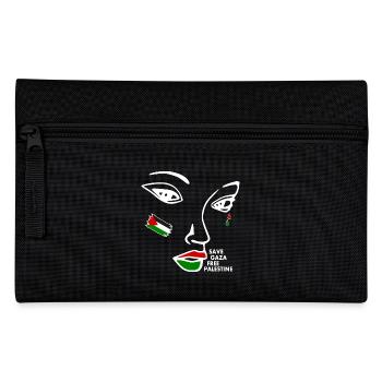 Free palestine women - Pencil Case - black - Front