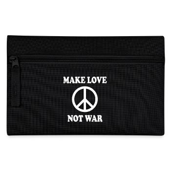 Make love not war - Federtasche - Schwarz - Vorne