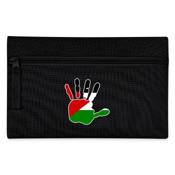 Free palestine - Federtasche - Schwarz - Vorne